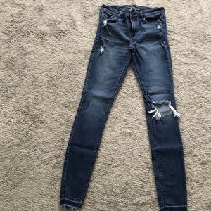 Harper super skinny distressed jeans